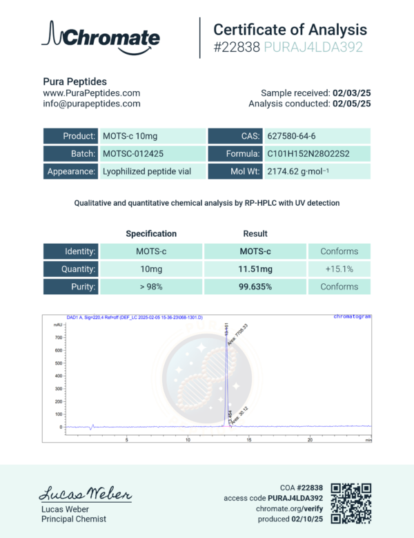 MOTS-C  (10mg x 10) Spring Sale - Image 2