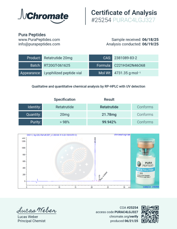 Retatrutide-RUO 20mg - Image 3